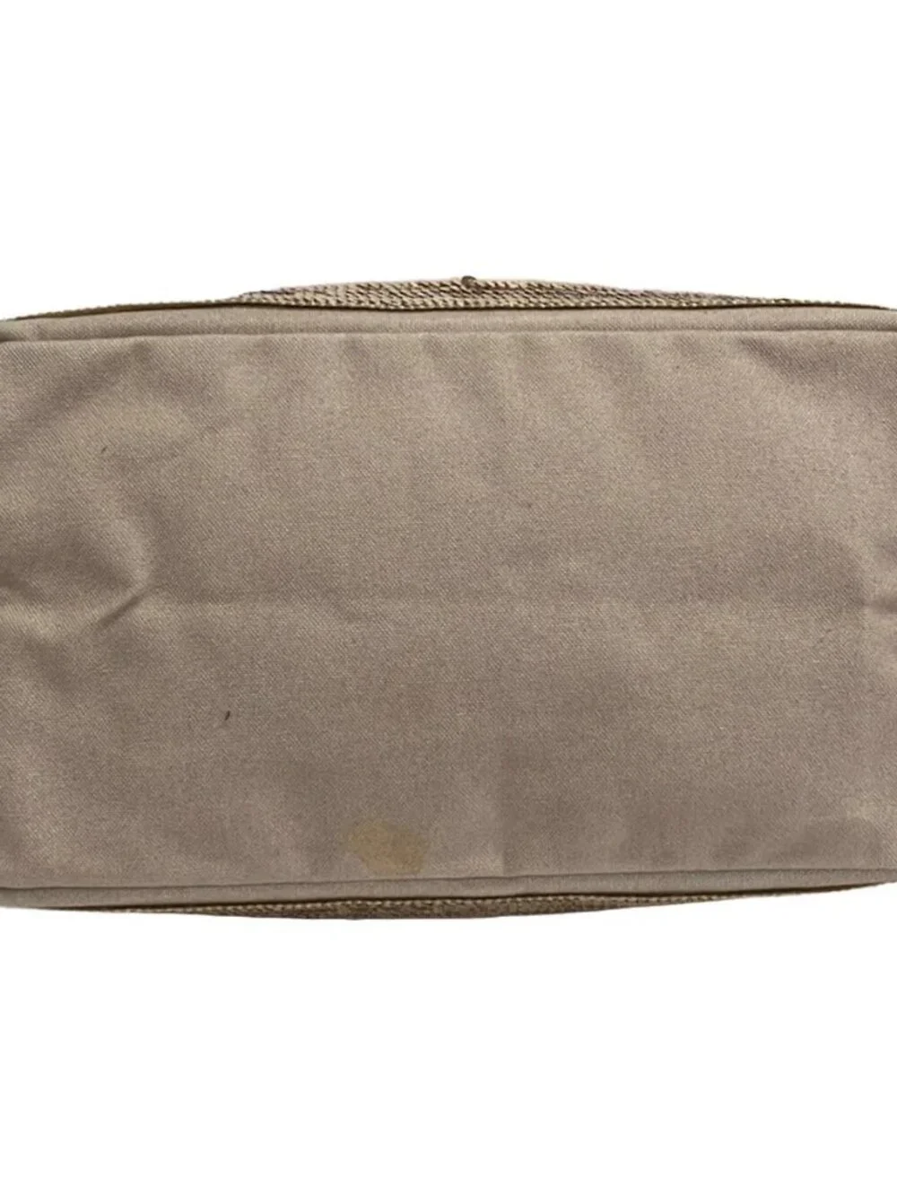 vanessa bruno Beige Rose Gold Canvas Sequins Tote Bag